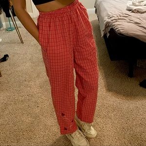 Valentine pants!! Lady bug embroidery! Size Medium by BonWorth